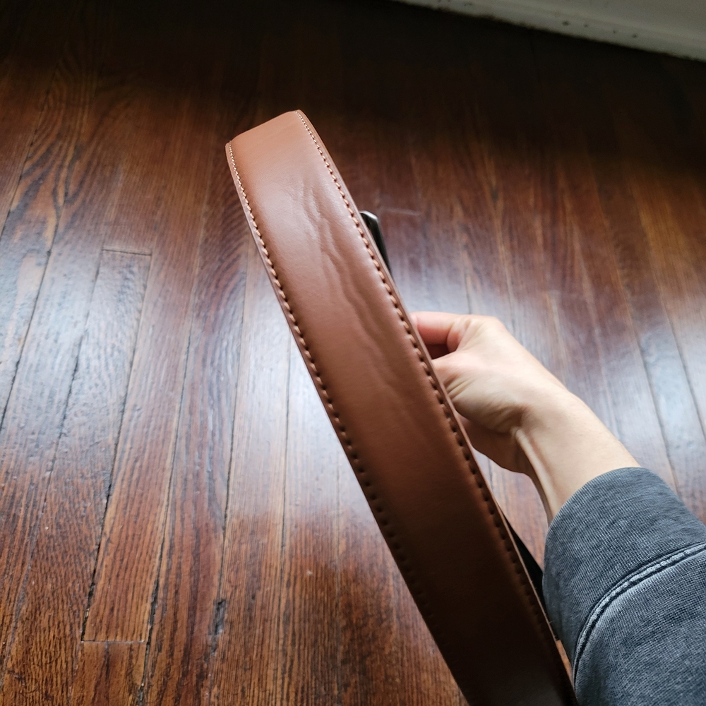 Nike Men's Golf Belt Reversible Textured Leather, Black/Brown 41" - Picture 7 of 12